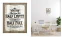 Stupell Industries Half Empty Beer Sign Bar Room Word Design Wall Plaque Art Collection by Retrorocket Studio